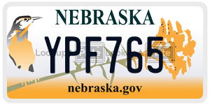 YPF765  license plate in NE