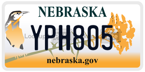 YPH805  license plate in NE