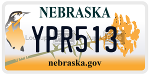 YPR513  license plate in NE