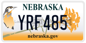 YRF485  license plate in NE