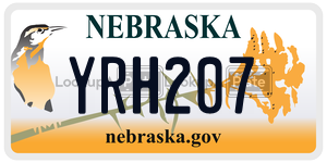 YRH207  license plate in NE