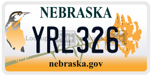 YRL326 license plate in Nebraska