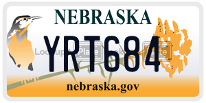 YRT684  license plate in NE