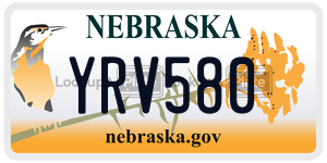 YRV580  license plate in NE