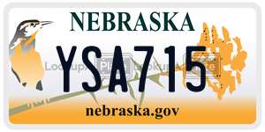 YSA715  license plate in NE