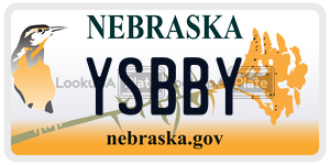 YSBBY  license plate in NE