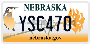 YSC470  license plate in NE