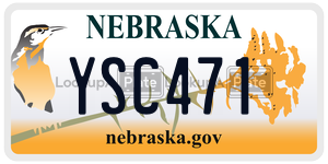 YSC471  license plate in NE
