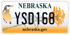 YSD168  license plate in NE