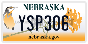 YSP306 license plate in Nebraska