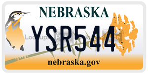 YSR544  license plate in NE