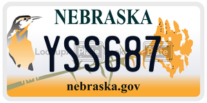 YSS687  license plate in NE