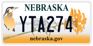 YTA274 license plate in Nebraska