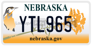 YTL965 license plate in Nebraska