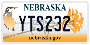 YTS232  license plate in NE