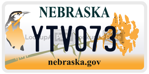 YTV073  license plate in NE