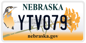 YTV079  license plate in NE