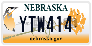 YTW414  license plate in NE