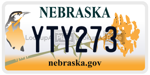 YTY273 license plate in Nebraska