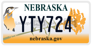 YTY724  license plate in NE