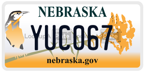 YUC067  license plate in NE