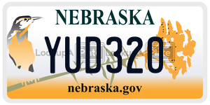 YUD320  license plate in NE