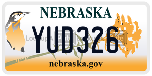 YUD326  license plate in NE