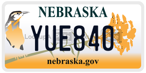 YUE840  license plate in NE