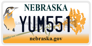 YUM551  license plate in NE