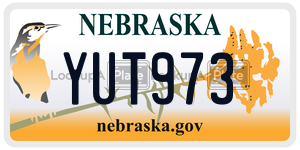 YUT973  license plate in NE