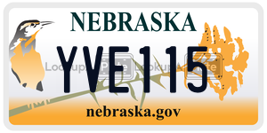YVE115  license plate in NE