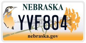 YVF804  license plate in NE