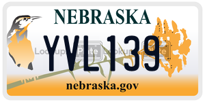 YVL139  license plate in NE