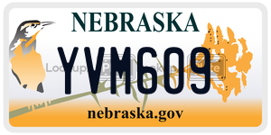 YVM609  license plate in NE