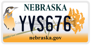 YVS676  license plate in NE