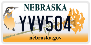 YVV504  license plate in NE