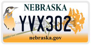 YVX302  license plate in NE