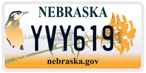 YVY619  license plate in NE