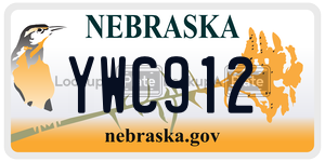 YWC912  license plate in NE