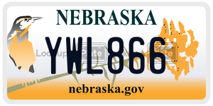 YWL866  license plate in NE