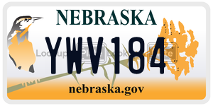 YWV184  license plate in NE