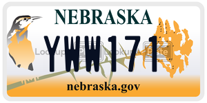 YWW171  license plate in NE
