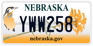 YWW258  license plate in NE