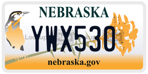 YWX530  license plate in NE
