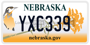 YXC339  license plate in NE