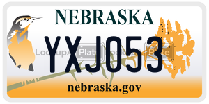 YXJ053 license plate in Nebraska