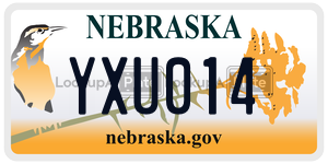 YXU014  license plate in NE