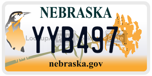 YYB497  license plate in NE
