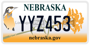 YYZ453  license plate in NE