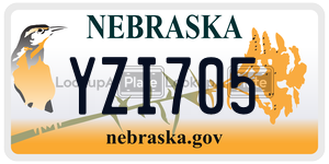 YZI705  license plate in NE